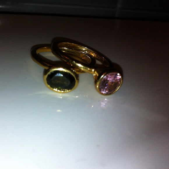 Gold ring set - Picture 2 of 2