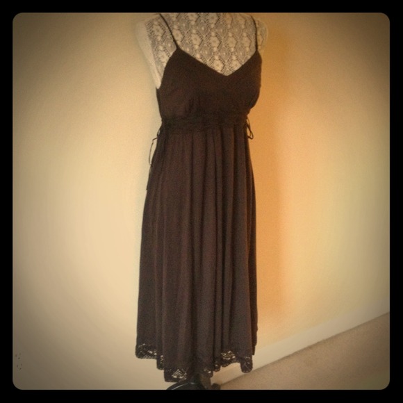 Theory Tea Length Midi Cotton Dress