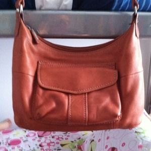 Burnt orange handbag