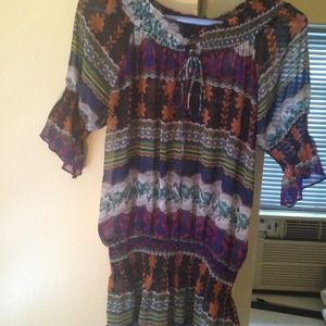 Off-shoulder boho blouse NWOT