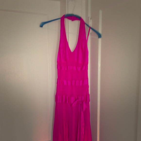 Pink designer prom dress!