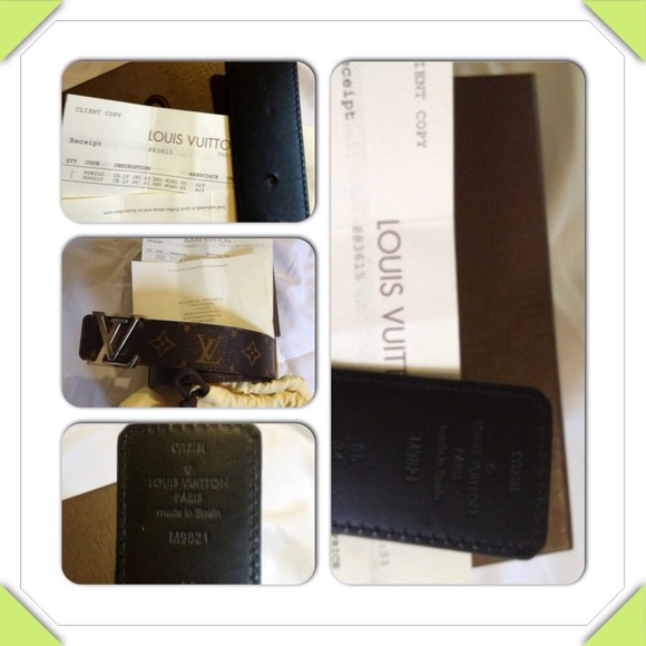 Authentic LV initials reversible monogram belt - Picture 3 of 4