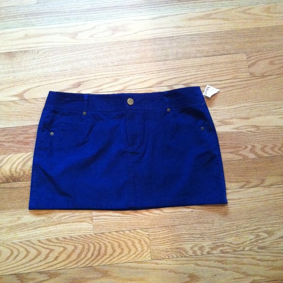Blue miniskirt