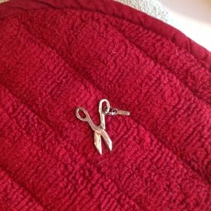 Sterling 925 scissor charm