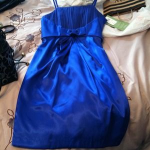 Sapphire blue short dress