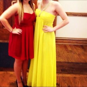 Yellow prom dress! Negotiable :)
