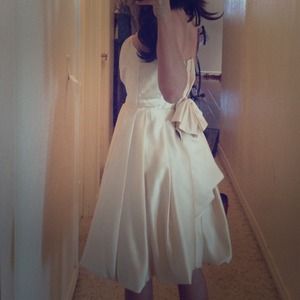 Vintage silk gold Prom dress!!