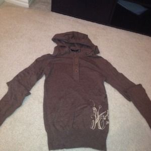 Brown Hurley hooded sweater.