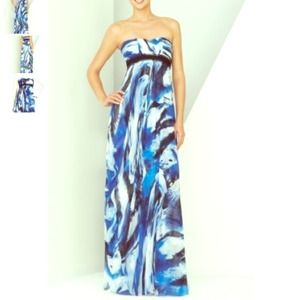 Prom Dress- BCBG Strapless Multi-Print Size 2