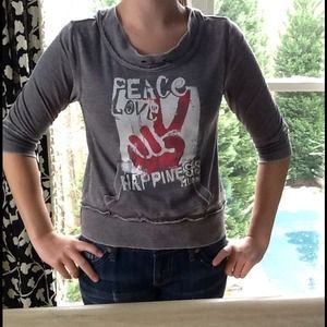 Grey Graphic Hoodie.