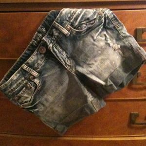 Denim shorts