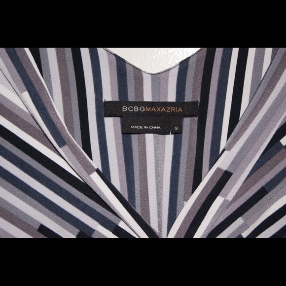 BCBG MAXAZRIA Multi-colored striped Blouse - Picture 2 of 3