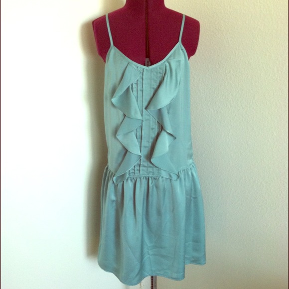 Silky Light Teal Dress