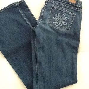 Hollywood Hills classic rise boot cut jeans.