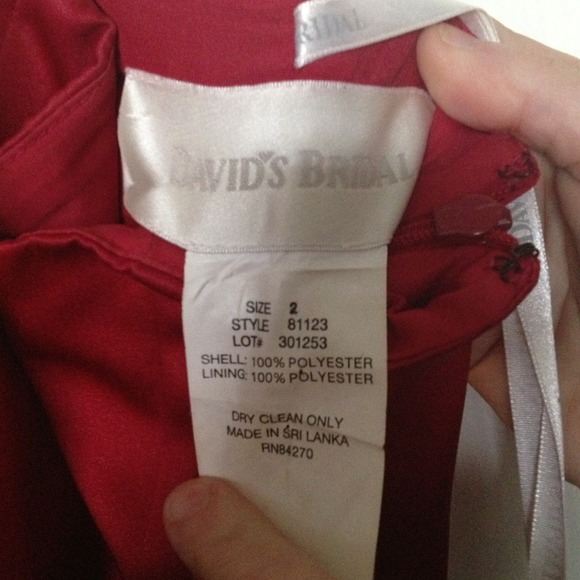 REDUCED ✅ David's bridal prom/party dress size 2 - Picture 4 of 4