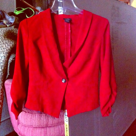 Red blazer