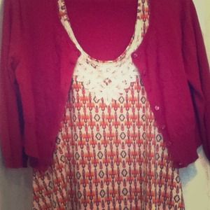 ❌SOLD❌Tribal print tank