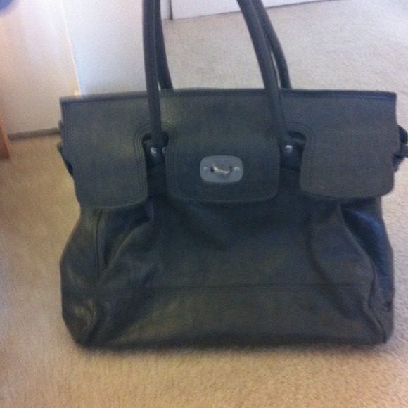 Grey Liebeskind 'Mia - Large' Soft Leather Satchel