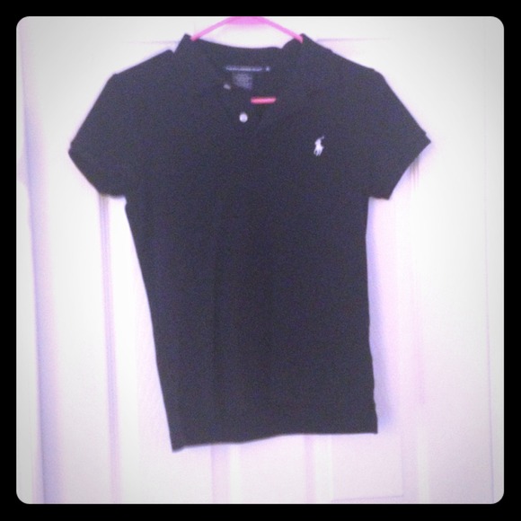 Black slim fit polo size medium.