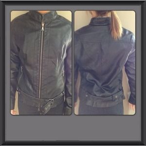 Express Faux Leather Jacket Size Medium