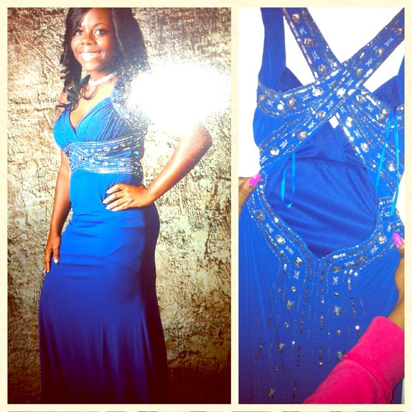 A prom dress worn once