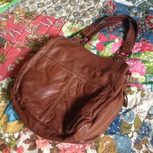 banana republic leather purse