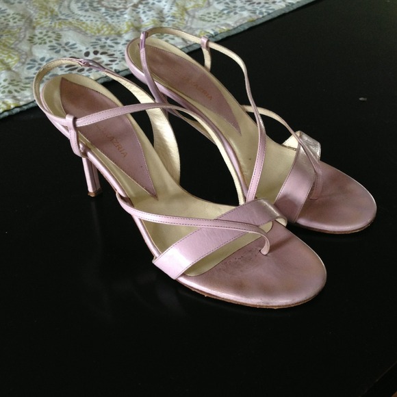 BCBG strappy lavender heels