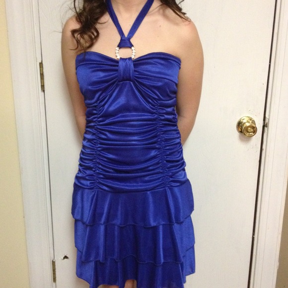 Debs  beautiful royal blue dress
