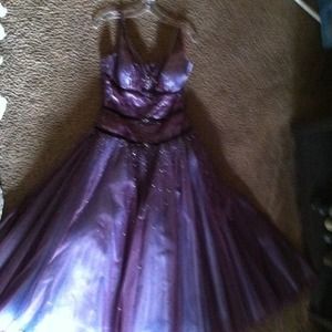 Cocktail dress, purple and blue