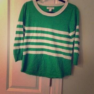 Forever 21 green and white sweater size medium!