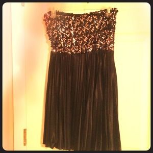 Charlotte Russe strapless sequined party dress