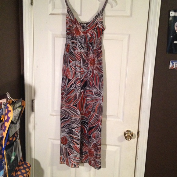 Flowery maxi dress