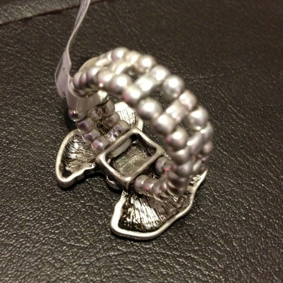 Rhinestone bow ring - Picture 2 of 3