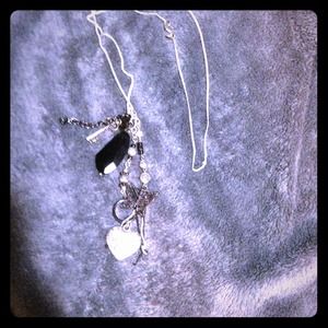 RESERVED...long multi pendant necklace