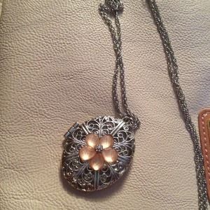 😃Sold Long chain necklace with locket