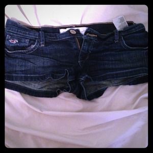 Hollister denim short shorts