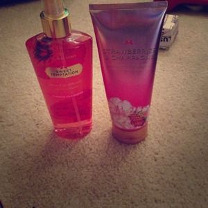 Two Victoria's Secret lotions! Strawberry