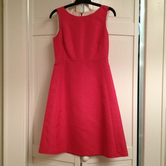 Pink dress, fit and flare, perfect for spring!