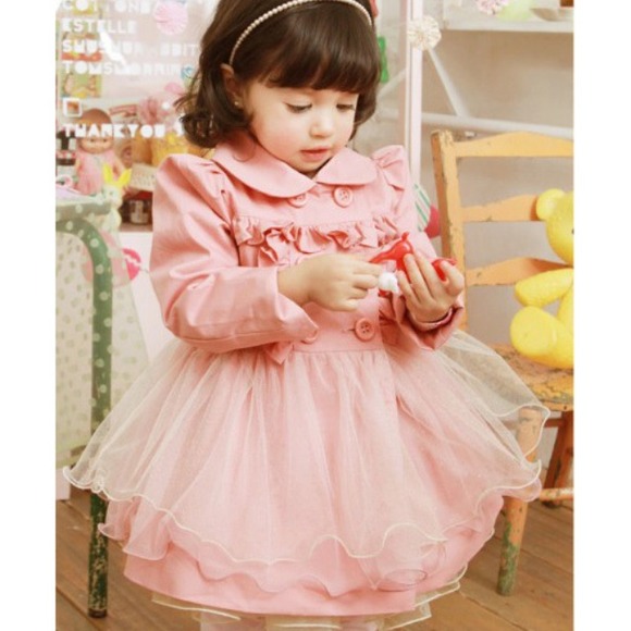 Trench coat wind jacket baby dress