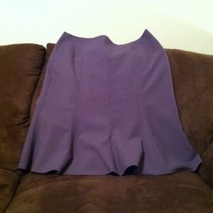 Purple knee-length skirt