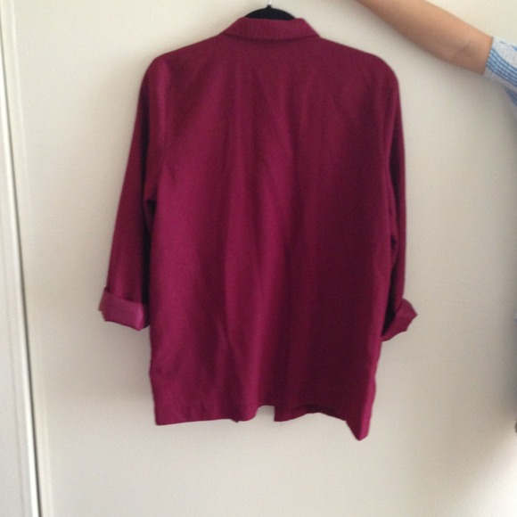 Maroon Oversized Blazer - Picture 2 of 3
