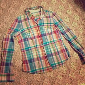 AE plaid top