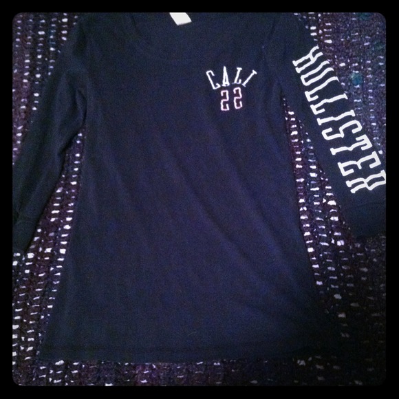 Navy blue Hollister shirt