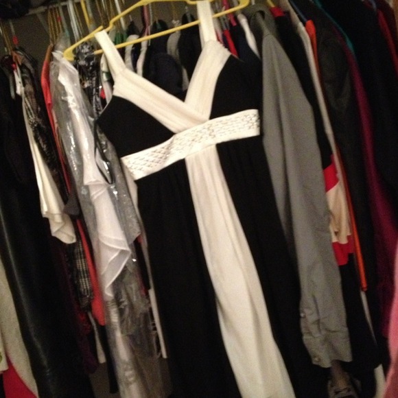 Black and white dress