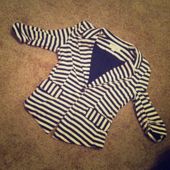 striped--pocket over jacket