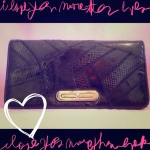 Vintage Patchwork Snakeskin Clutch