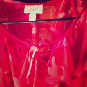 Ann Taylor loft floral blouse