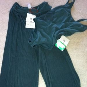 New with tags swimsuit and matching harem pants.