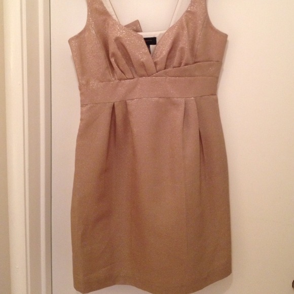 Bloomingdale's Aqua Gold Dress