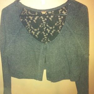 Free People cropped lace sweater
